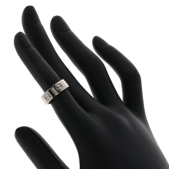 CARTIER 18k White Love Ring #45 - Picture 5 of 7